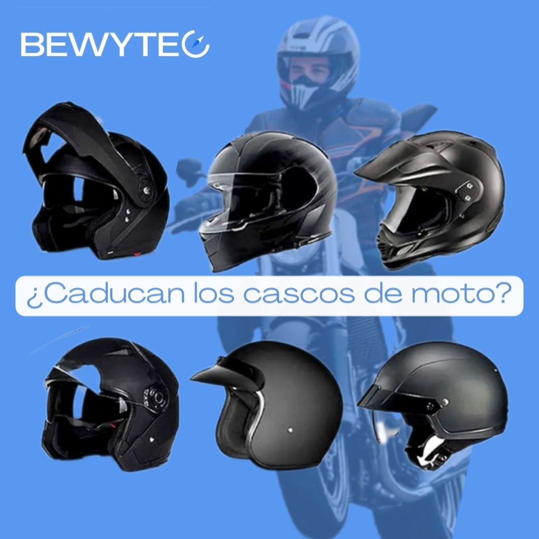 ¿Caducan los cascos de moto?